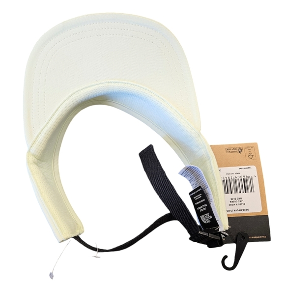 The North Face Class V Adjustable Lime Cream Visor NEW - Picture 3 of 5